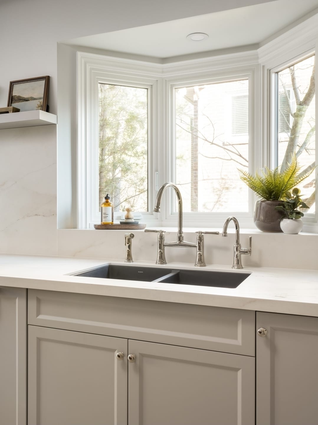 Kitchen Remodel — Completed kitchen — sink detail