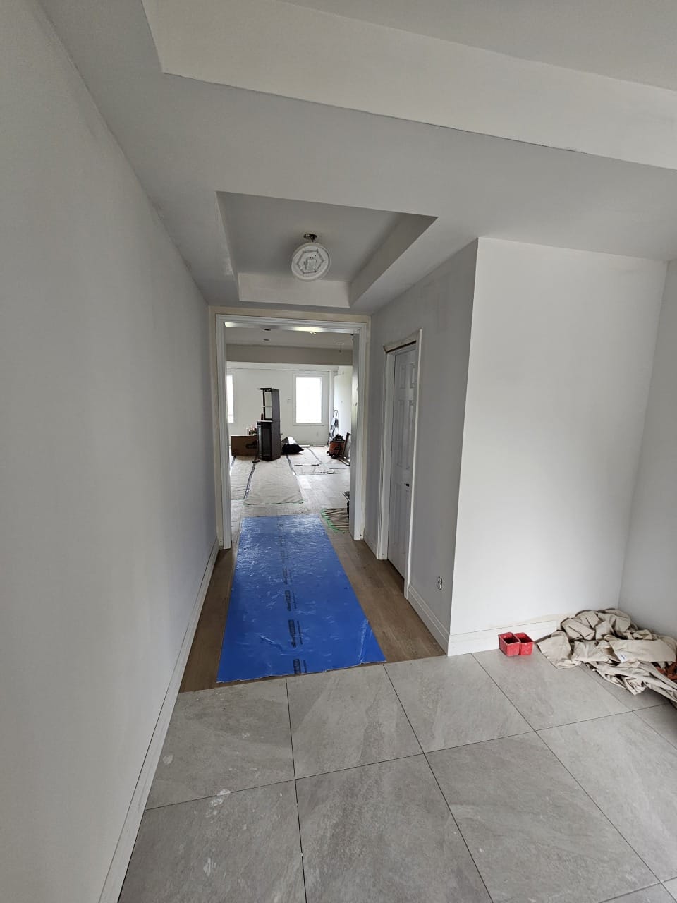 Main Floor Renovation — Hallway during renovation