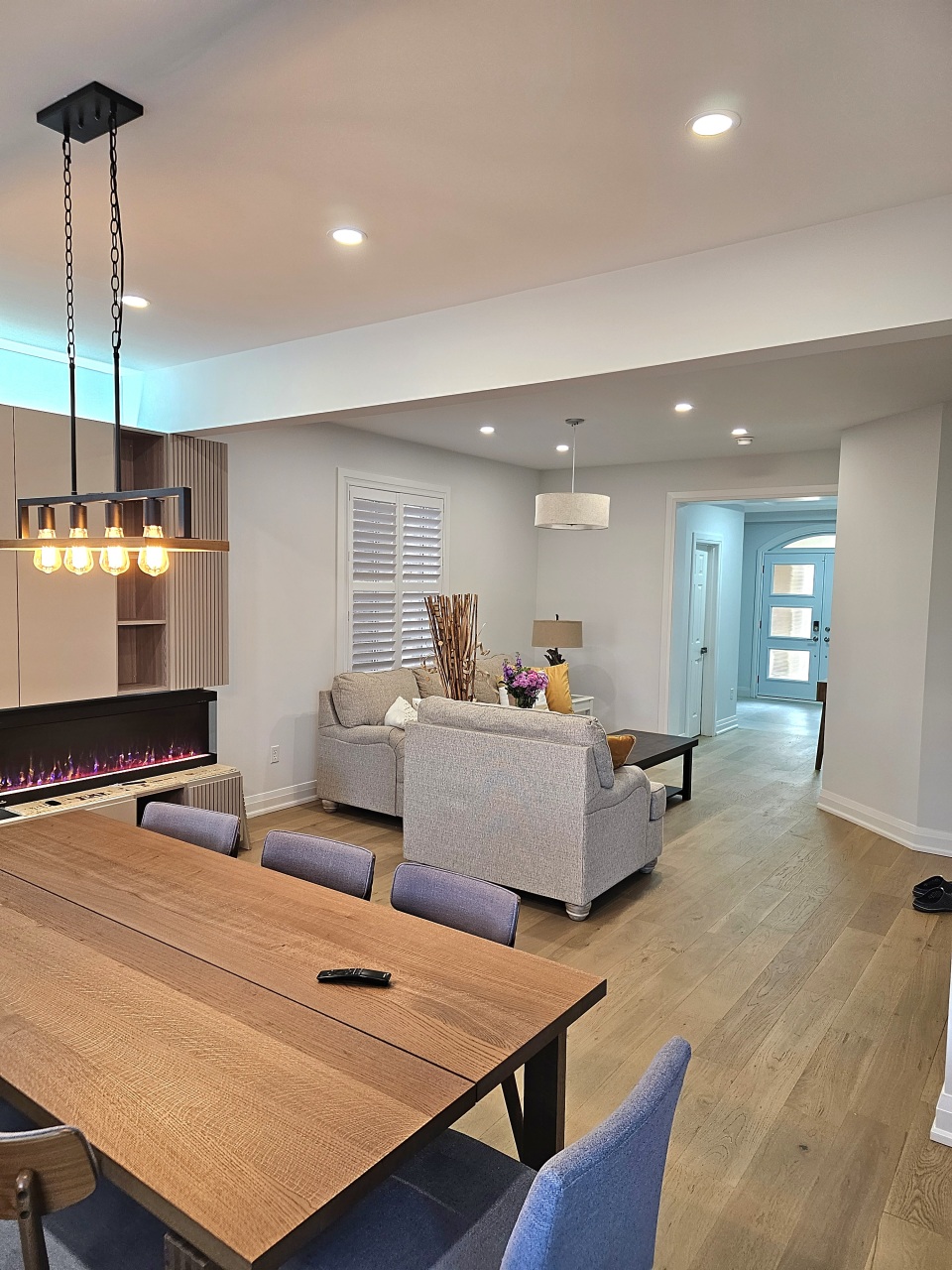 Main Floor Renovation — Dining area and lighting